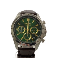 SEIKO Men's Watch Quartz Analog Leather GRN BRW 8T63-00D0 Direct from Japan Secondhand