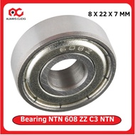 Bearing 608 ZZ C3 NTN Japan Bering Double Sided Iron Cover Klaher Laker Bearing