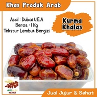 COD Kurma Khalas 1kg original / Kurma kiloan 1kg murah