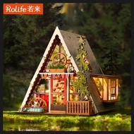 Robotime Rolife, 3D DIY Miniature House Tree House, Alien European Villa, Miniature Model [Triangle 