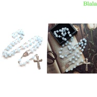 Blala Church Decorations Blue Jades Bead Bead Chain for Christmas Party