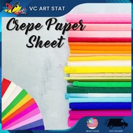 * * DIY Flower Wrapping Crepe Paper Sheet Kertas Crepe - Per Sheet