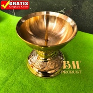 LILIN 1 pcs Brass Round Candle Holder Catholic Prayer Candle Holder Crystal Candle Holder