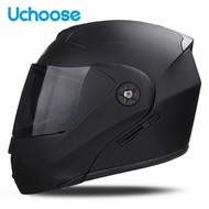 DOT Certification Uchoose Motorcycle Helmet Double  Cross Section Safety Modular Flip Helm Uni With 