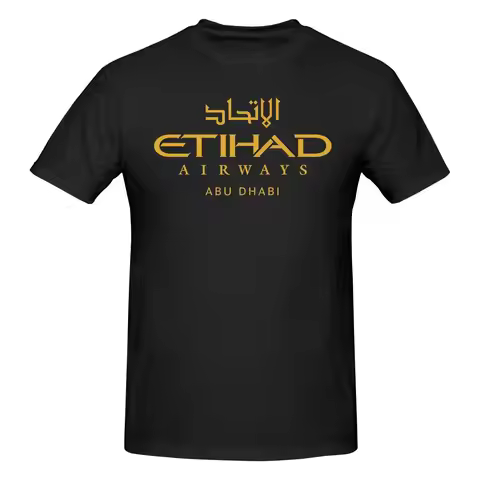 Funny Etihad Airways Men's Printed T-Shirt Unisex T shirtBlouse