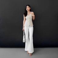 Flare Pants Cutbray Scuba Pants Women's Long Pants Women's Office Pants Flare Pants Women Pants Long