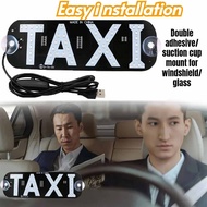 LED Taxi Cabed Windscreen Windshield Sign USB Taxi Light Roof Taxi Sign Waterproof Taxi Dome Light w