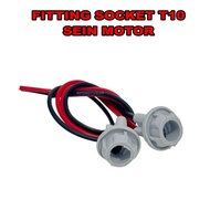 UNIVERSAL T10 Socket FITTING Motorcycle Turn Signal Light T10 T10 Turn Signal Bulb Socket