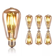 64 Filament Bulb Brown 4W Retro Tungsten Filament Lamp Nipple Bulb E27 Eggplant Bulb 64 Antique Tung