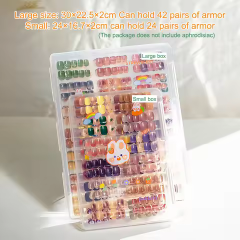 Fake Nail Tip Storage Box Large Capacity Exhibition Display Board DIY Photo Prop Board Simple Storag