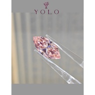 YOLO Lab-grown diamond MARQUISE 4.01ct FANCY VIVID PINK--8724956662094