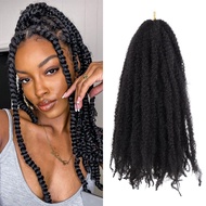 Marley Braids Hair Extension - Kinky Twist Crochet Braids Afro Premium Braided Hair Extensions