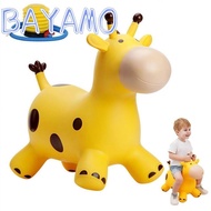 BAYAMO Animals Jumping Toys, Rubber Thickened Giraffe Bouncy Horse, Creative Inflatable Anti-fall St