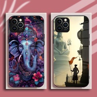 Of India Krishna M-Mahadev Lord Shiva For IPhone case Tempered Glass Back Cover Soft Silicone Black 