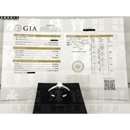 GIA Natural Diamond Ring 0.3ct/D/VS1/3EX PT950 Platinum Set n1436