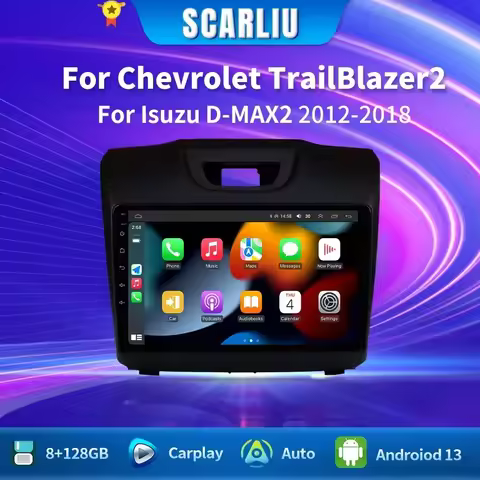 Android 13 Carplay Car Radio Multimedia For Chevrolet TrailBlazer 2012 - 2016 S-10 S10 Colorado For 