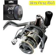 High Quality Spinning Fishing Reel 2000-7000 Series 8KG Max Drag Metal Deep Line Spool for Freshwate