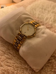 日本二手正品Christian Dior手錶 Dior金色八角手錶 Dior古董錶 Dior金鍊錶 Dior錶