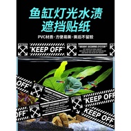 Popular Betta Fish Tank Thunder Dragon Tank Sticker KEEPOFF Letter Street Wear Tape Warning Light Bl