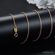 Pendant Versatile Adjustable Cross Chain au750 Colorful Gold Necklace Rose Gold Plain Chain Universa