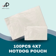 100pcs HOTDOG PLASTIC POUCH 4x7