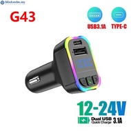 Car Wireless FM Transmitter with Fast Charging  Dual USB FM Transmitter