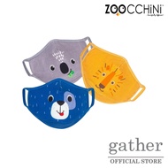 ZOOCCHINI Organic Cotton Face Mask (Set of 3) - Animals