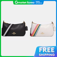 Coach | กระเป๋าสะพายข้าง Coach Jess รุ่น C7265 สีขาวและส้มสำหรับผู้หญิง