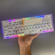 ㍿ ◌ ♻ ⊗ ♞【Ready stock】MK66 Pro Kit Mechanical Keyboard White Cover Transparent Frame for Keyboard D
