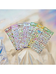 4pcs/Set Panda Doll, Dessert, Bread Design 3D Foam Stickers, 200+ Small Icons, Applicable For Phone