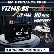 YTZ14S-BS YTZ14S YTZ14 TOKIOHAMA BATTERY YAMAHA BOLT XV950 FZ1 1000 VMAX 1700 / HONDA CB1100 VFR1200