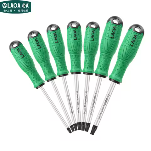 LAOA Torx Screwdriver S2 Alloy Steel Magnetic Screwdriver T8/T10/T15/T20/T25/T30/T40