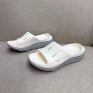 HOKA ONE ONE Ora Recovery Slide 3 White lime白灰