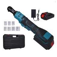 Cordless Ratchet Wrench 240RPM Electric Wrench One click Switch Forward Reverse with 10mm, 11mm, 12m