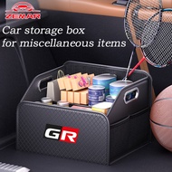 Toyota GR Leather Car Folding Storage Box Car Trunk Storage Box Multifunctional Box for GR 86 Yaris 
