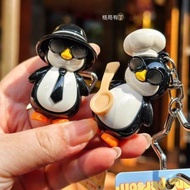 Original Plush Elegant Person Doll Penguin Keychain Abstract Funny Doll Birthday Gift Pendant Pendan