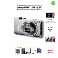 Canon IXY 610F IXUS 255 Digital Camera 12.1 MP WiFi กล้องดิจิตอล สวย คลาสสิค 10X Lens จอใหญ่ 3“ LCD Beauty Usedมือสองคุณภาพประกันสูง