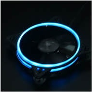 #N/A - 機箱風扇12CM細光圈發光日食RGB電腦散熱風扇（冰藍）#Q901029168