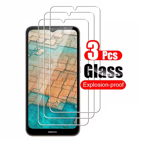 3Pcs For Nokia C32 C31 C30 C22 C20 C100 C200 C210 C300 C12 Pro C10 C21 Plus Tempered Glass Screen Pr