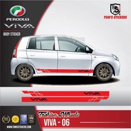 👍👍 PERODUA VIVA CAR BODY STICKER SET VIVA - 06