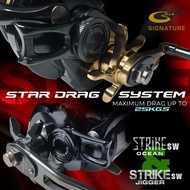 G-TECH STRIKE  OCEAN JIGGER SW 1501HG/2001HG JIGGING REEL WITH DRAG CLIKER