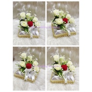 gubahan bekas cincin risik/tunang nikah-single ring