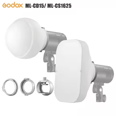 Godox ML-CD15 ML-CS1625 Silicone Diffuser Ball Gel Dome Kit Soft box for ML30 ML60 V1Pro V850III V86