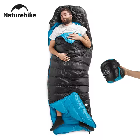 Naturehike Sleeping Bag CW400 Ultralight Thickened Duck Down Warm Winter Sleeping Bag Outdoor Travel