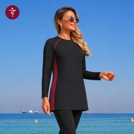 EMAX Baju Renang Perempuan Seluar Renang Muslimah Swimwear Berasing UPF50+ Plus Size (M-4XL)