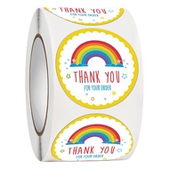 สติ๊กเกอร์ ขอบคุณ สายรุ้ง สีรุ้ง หัวใจสีรุ้ง เรนโบว์ Rainbow Thank you LGBT LGBTQ PRIDE 500 Stickers
