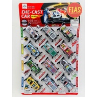 12 pcs Die Cast Car Keychain Paninda 737-19