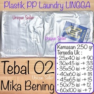 [250gr] LIGA Laundry Plastic 20x25 30x45 35x50 40x60 45x65 50x75 60x100 Thickness 02 Large Thin PP L
