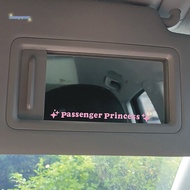 [AuspiciousS] 2pcs Mirror Decoration Sticker Passenger Princess Star Mirror Decal Sticker Rearview Mirror Car Vinyl Decoration Funny Car Decal