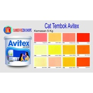 Cat Tembok (Kuning, Orange, Cream) Plafon Gypsum Avitex Interior 5kg